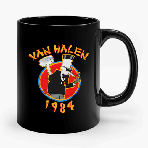 Van Halen 1984 World Tour Men Black Concert Ceramic Mug