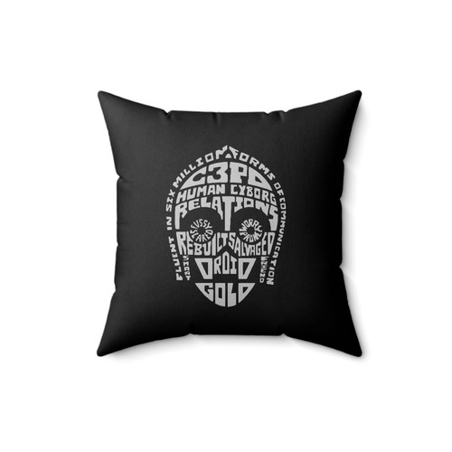 Star Wars Words Collection C3 P O Square Pillow Cover