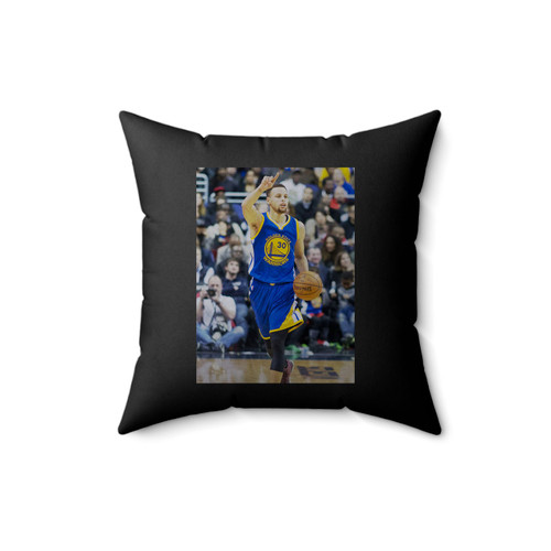 Stephen Curry Dribbling Square Pillow Cover