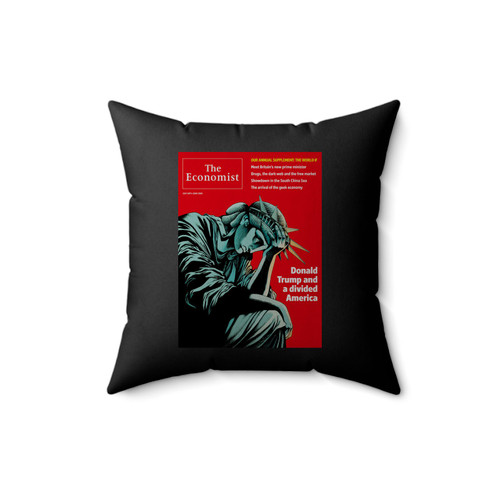 The Economist Magazine Square Pillow Cover