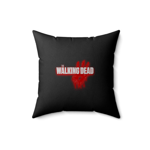 The Walking Dead Logo Hand Square Pillow Cover