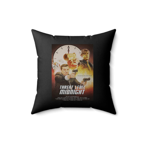 Threat Level Midnight Dunder Mifflin Square Pillow Cover