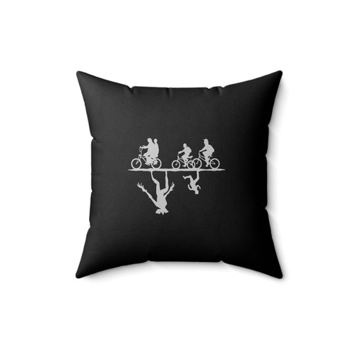 Upside Down Stranger Things Characters Square Pillow Cover
