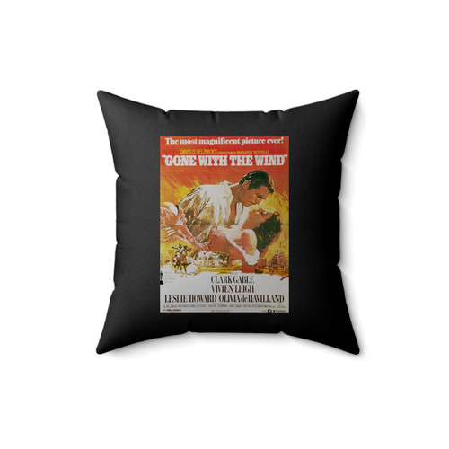 Vintage Gone With The Wind Movie Square Pillow Cover