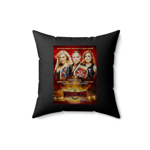 Wrestlemania 35 2019 Square Pillow Cover