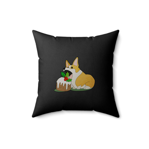 Christmas Corgi Square Pillow Cover
