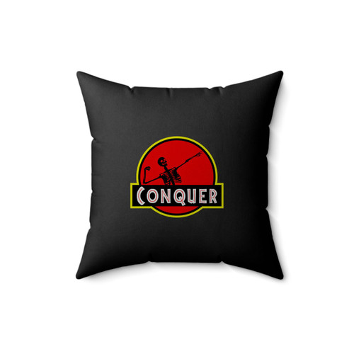 Conquer Arnold Jurassic Predator Square Pillow Cover