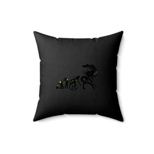 Evolution Aliens And Pop Up Square Pillow Cover