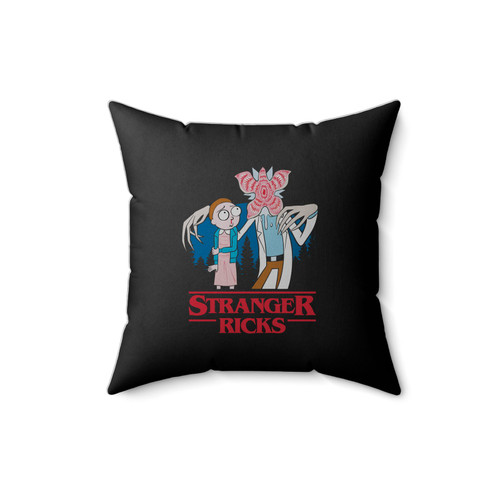 Funny Mashup Stranger Ricks Square Pillow Cover