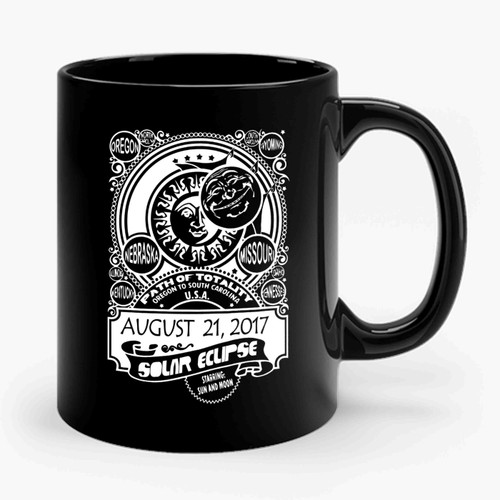 2017 Total Solar Eclipse Path Of Totality Ceramic Mug