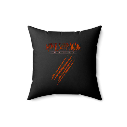 Never Sleep Again Fire Square Pillow Cover