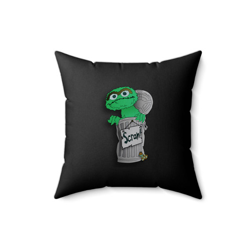 Oscar The Grouch Scram Square Pillow Cover