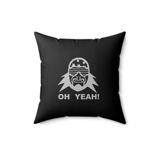 Randy Savage Face Oh Yeah Square Pillow Cover