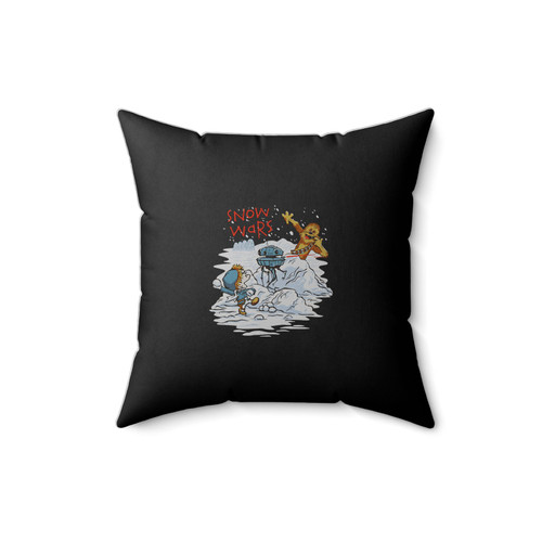 Snow Wars Calvin And Hobbes Star Wars Parody Square Pillow Cover