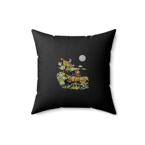 Star Wars Calvin And Hobbes Parody Square Pillow Cover