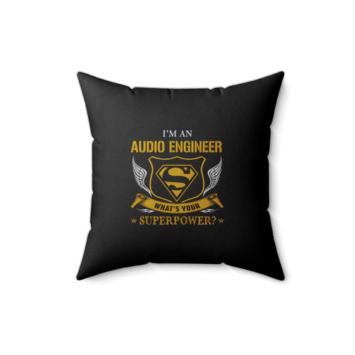 Super Power Engineer Square Pillow Cover