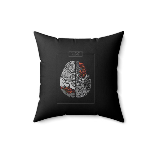 Twenty One Pilots Brain Square Pillow Cover