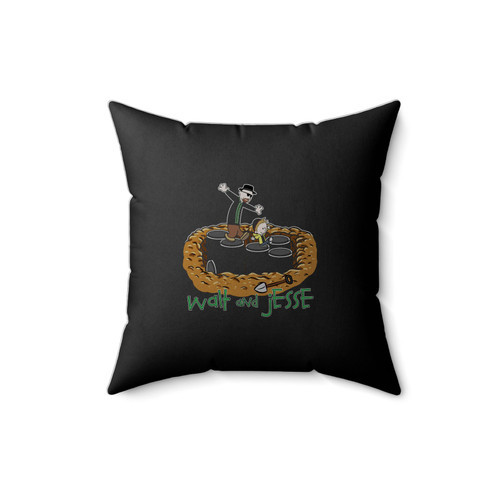 Walt And Jesse Square Pillow Cover
