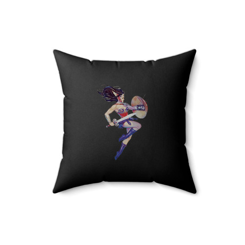 Wonder Woman The Great Warrior Square Pillow Cover Wonder Woman The Great Warrior Square Pillow Cover