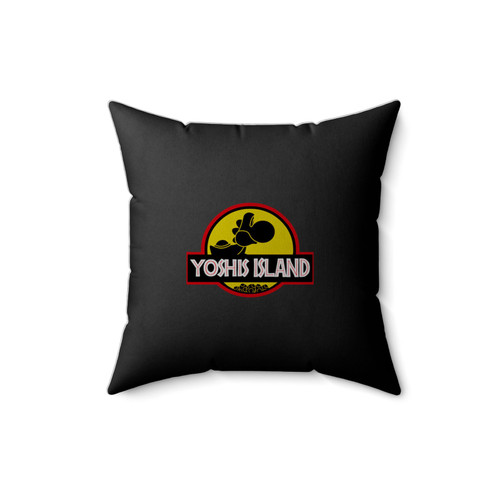 Yoshis Rex Mario Island Square Pillow Cover
