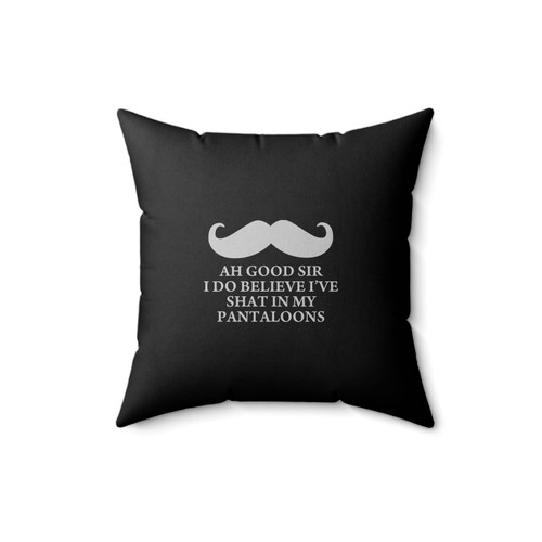 Ah Good Sir I Do Believe I've Shat In My Pantaloons Funny Square Pillow Cover Ah Good Sir I Do Believe I've Shat In My Pantaloons Funny Square Pillow Cover