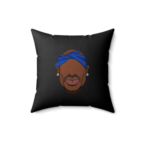 All Eyez On Me Tupac Hip Hop Celebrity Rap Music Caricature Famous Face Square Pillow Cover
