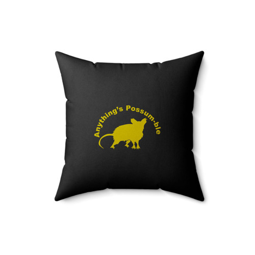 Anything's Possum- Ble Rally Possum Square Pillow Cover Anything's Possum- Ble Rally Possum Square Pillow Cover
