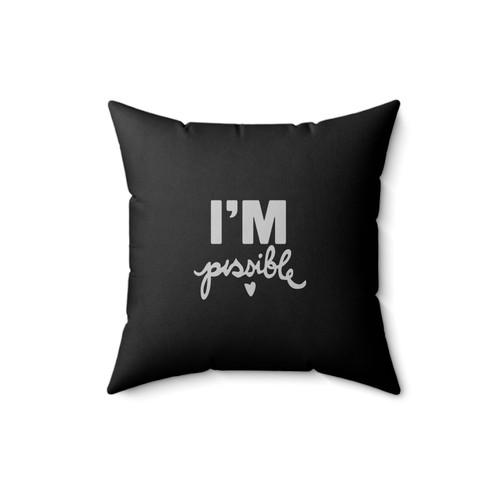 Audrey Hepburn Quote I'm Possible Audrey Hepburn Quote Yoga Gifts Never Give Up Perseverance Square Pillow Cover