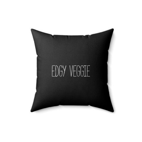 Edgy Veggie Vegan Vegetarian Animal Rights Square Pillow Cover