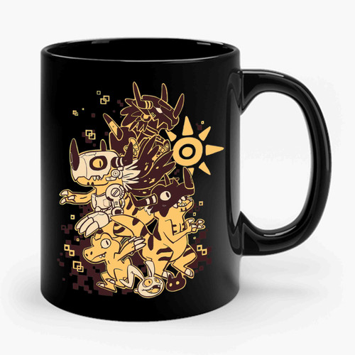 Agumon Evolution Digimon  Ceramic Mug