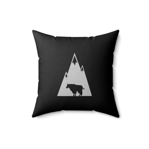 Goat Mountain Goat Animal Hiking Billy Goat Square Pillow Cover