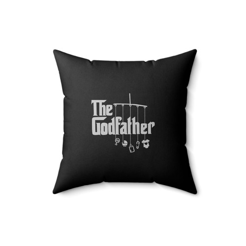 Godfather Baptism Asking Godparents Square Pillow Cover