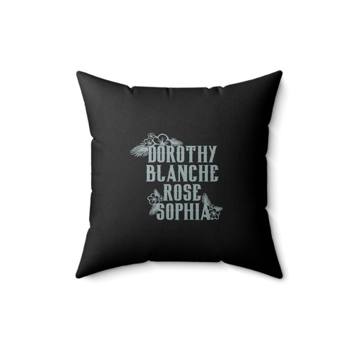 Golden Girls The Names Inspired Dorothy Blanche Rose & Sophia Vintage Style Square Pillow Cover
