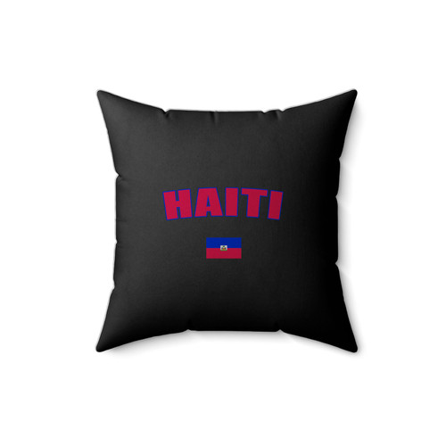 Haiti Juniors Republic Of Haiti Haitian Pride Port- Au- Price Juniors Haiti Soccer Square Pillow Cover