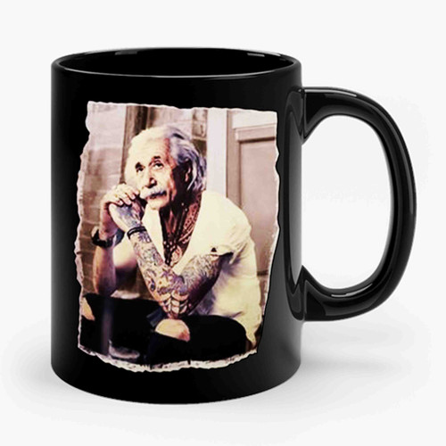 Albert Einstein tattoo  Ceramic Mug