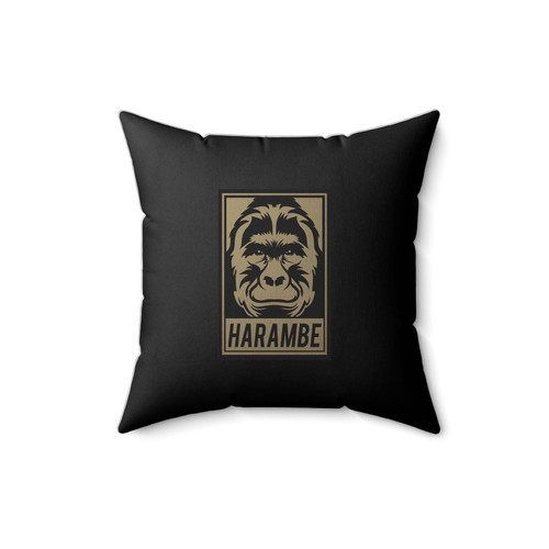 Harambe Rip Remember Gorilla Cincinnati Zoo Justice I'm With Harambe Square Pillow Cover