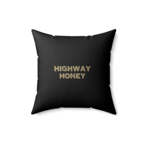 Highway Honey Vintage Inspired 70S 80S Graphic Square Pillow Cover