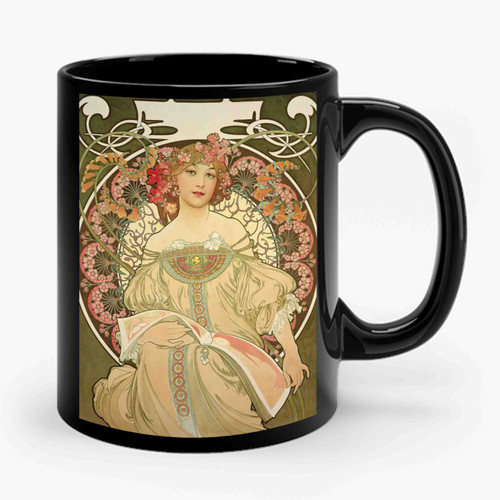 Alphonse Mucha's Iconic Ceramic Mug