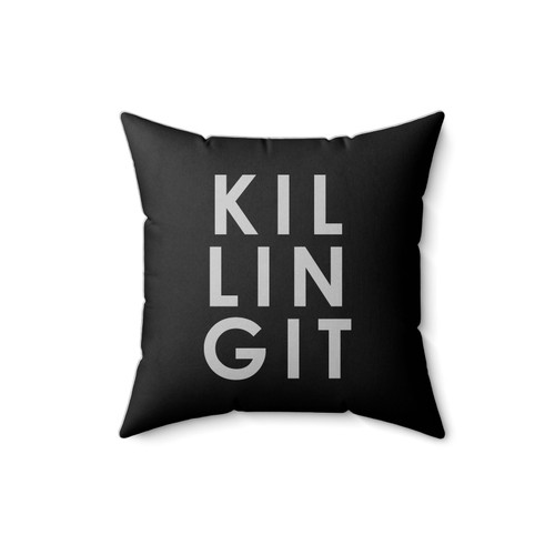Killing It Mom Funny Workout Gym Square Pillow Cover