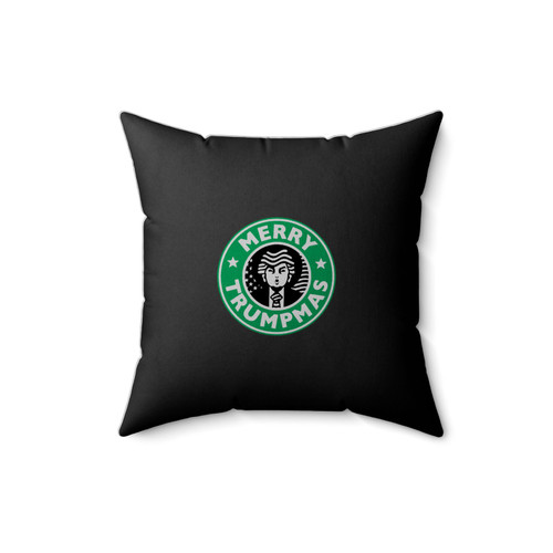 Merry Trumpmas Starbuck Inspired Square Pillow Cover