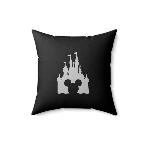 Mickey Mouse Head Disney Castle Square Pillow Cover