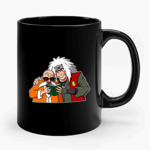 anime funny jiraiya and muten roshi hentai harem  Ceramic Mug