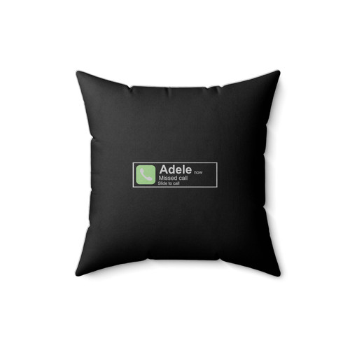 Missed Call Adele Square Pillow Cover