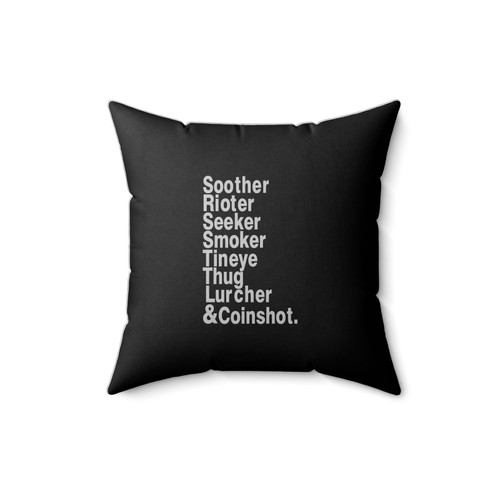 Mistborn Mistings Mistborn Trilogy Soother Rioter Seeker Smoker Tineye Thug Lurcher Coinshot Brandon Sanderson Kelsier Square Pillow Cover