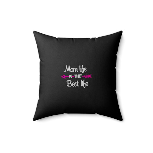 Mothers Day Mom Life Is The Best Life Gift For Mom Awesome Mom Mom Birthday Valentines Gift 2 Square Pillow Cover
