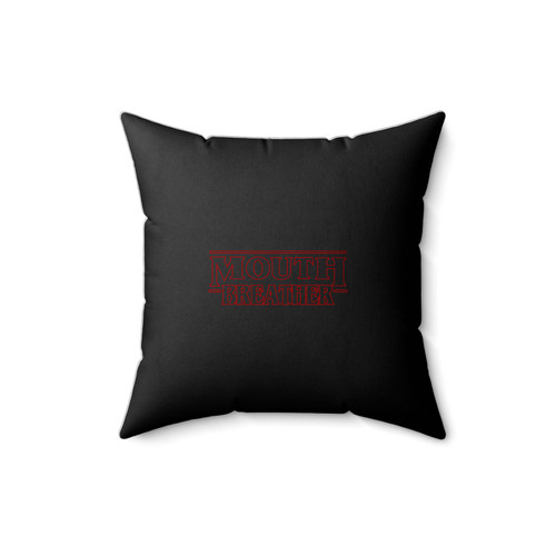 Mouth Breather Stranger Things Square Pillow Cover