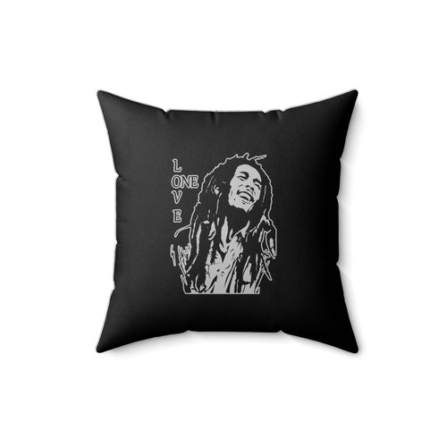 Music Bob Marley One Love Reggae Square Pillow Cover