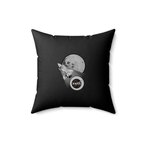 Nasa Space Shuttle Rocket Earth Square Pillow Cover