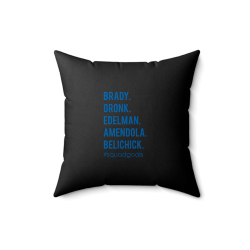 New England Patriots Deflate Gate Tom Brady Gronk Belichick Edelman Square Pillow Cover