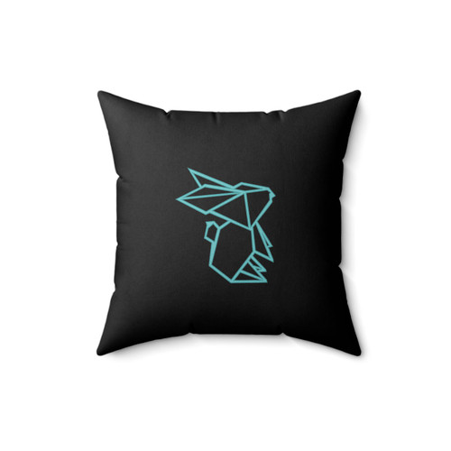 Origami Bunny Square Pillow Cover